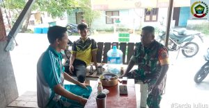 Komsos Serda Julius Souhali, Jalin Hubungan Baik Dengan Warga Air Sena