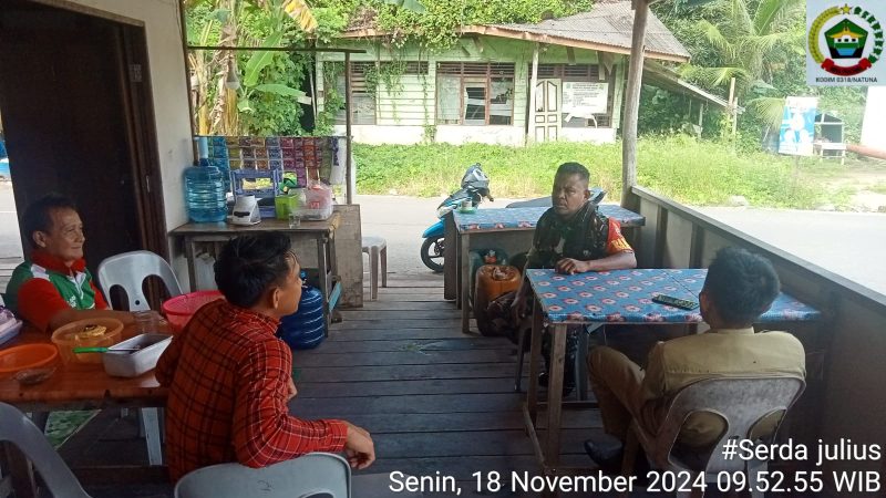 Lagi, Komsos Rutin Serda Julius di Desa Air Sena Rutin Dilaksanakan