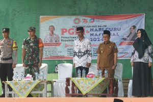 Hadiri Undangan HUT PGRI Kecamatan Palmatak, Serda Yusri Satria Pererat Silaturahmi