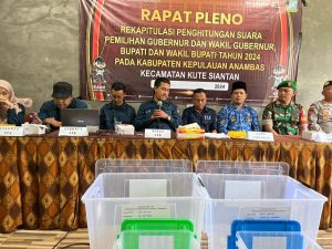 Koptu Isnaeni Hadiri Rapat Pleno Pilkada Anambas di Kute Siantan