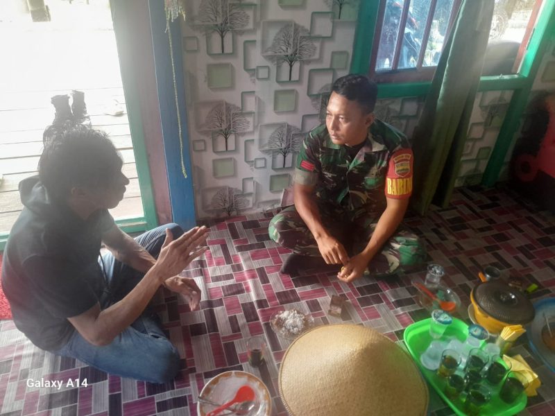 Komsos Praka Robi di Kecamatan Siantan Utara, Warga Desa Mubur Dapatkan Kunjungan Rutin