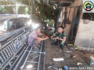 Silaturahmi Bersama Warga Jadi Salah Satu Cara Sertu Saiful Bahri Jalankan Giat Komsos