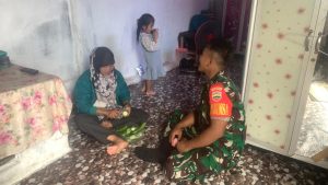 Praka Ardi Danang Lakukan Komsos Dengan Berkunjung Ke Rumah Warga Desa Belibak Binaannya