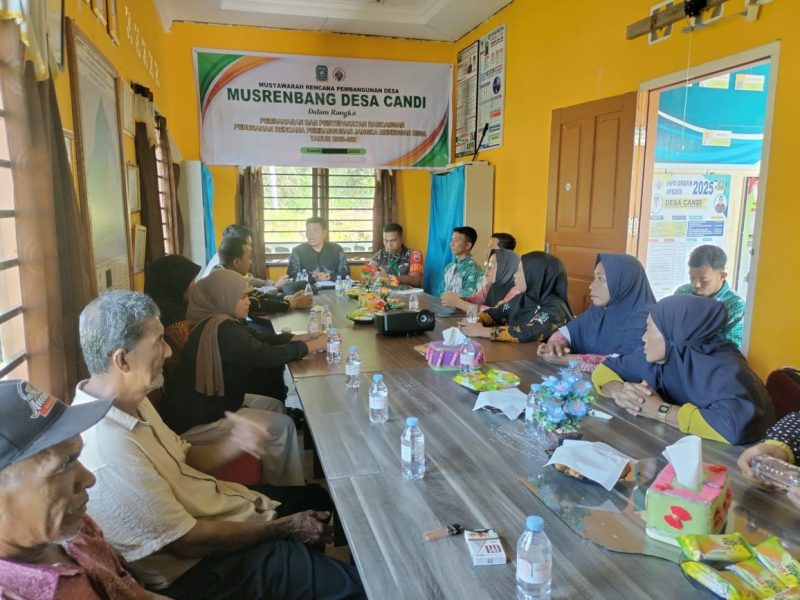 Babinsa Koramil 07/Palmatak Hadiri Musrenbangdes Perubahan RPJM Desa Candi