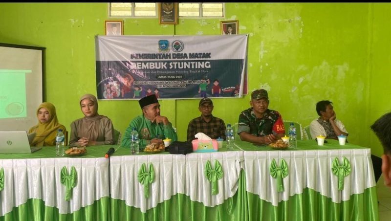 Serda Fadhlin Serius Kawal Rembuk Stunting di Desa Matak: “Anak Sehat, Masa Depan Bangsa Terjamin”