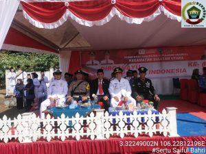 Merah Putih Berkibar Gagah di Siantan Utara, Sertu Saiful Bahri Pimpin Upacara HUT RI ke-80