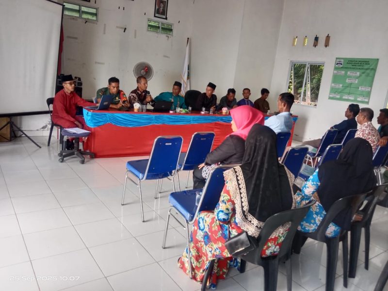 Serda Yusri Satria Hadiri Pembentukan Tim Pelaksana Ketahanan Pangan di Desa Piabung